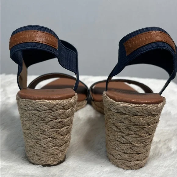 Tommy Bahama Navy Sakura Wedge Espadrille Sandal sz 6.5 - Picture 5 of 8